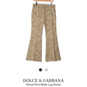 Dolce & Gabbana jacquard pants size 42 (US 6) or medium